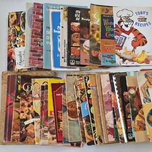 Vintage Recipe Booklet Lot - Colorful Retro Covers